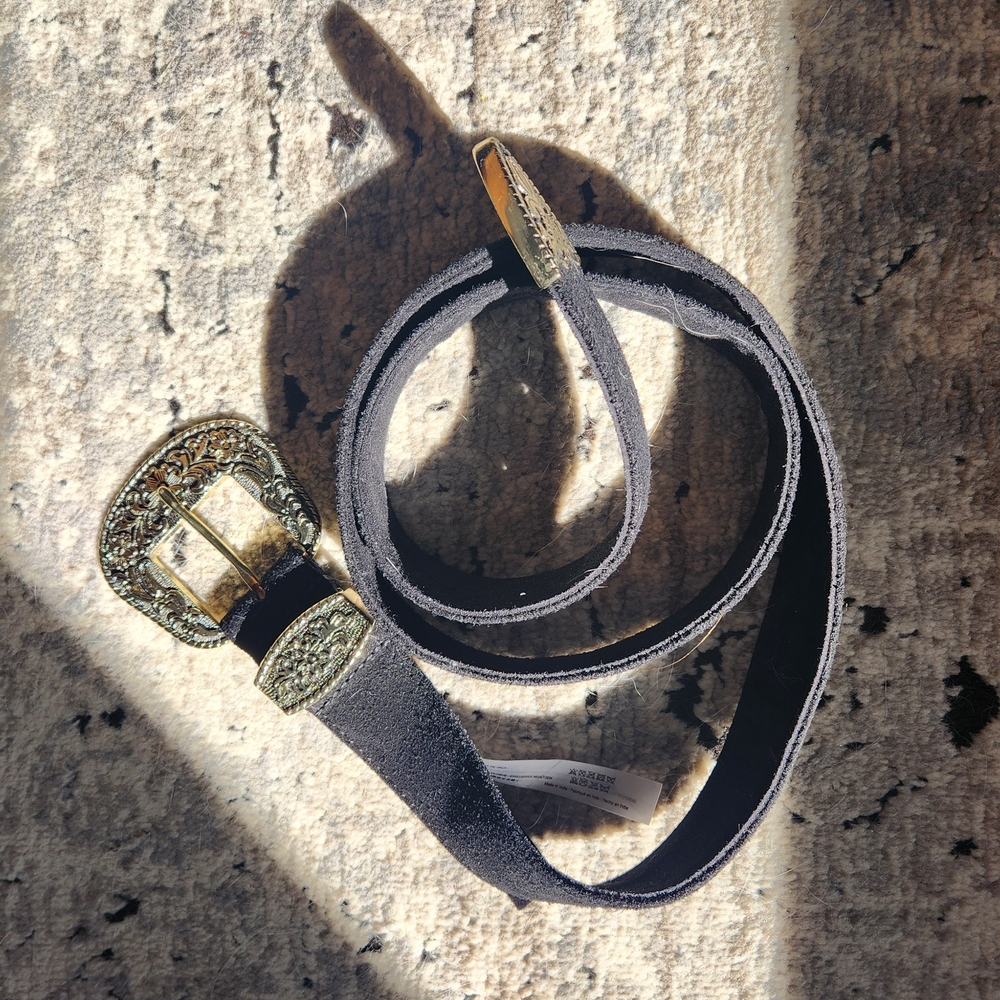 NWOT Free People Black Rock Western Belt